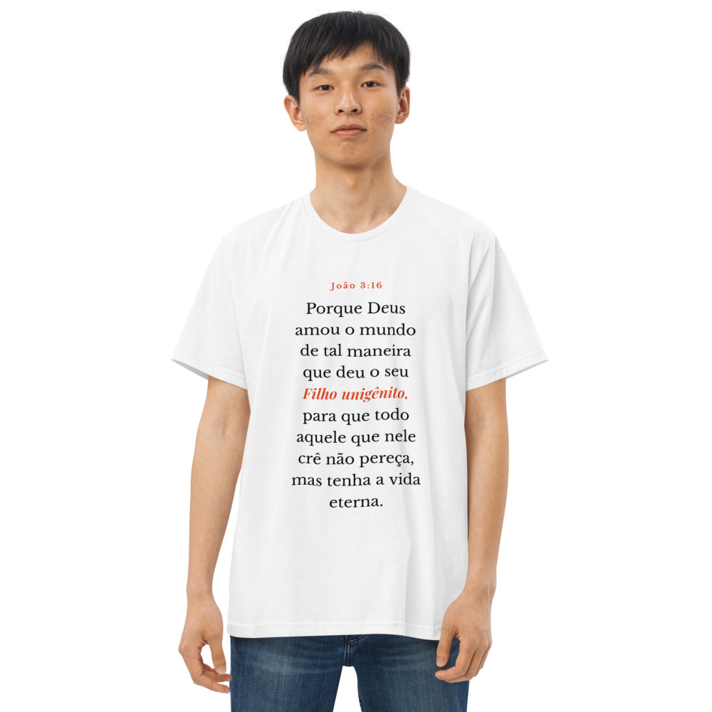 João 3:16 — Camiseta — Texto Preto
