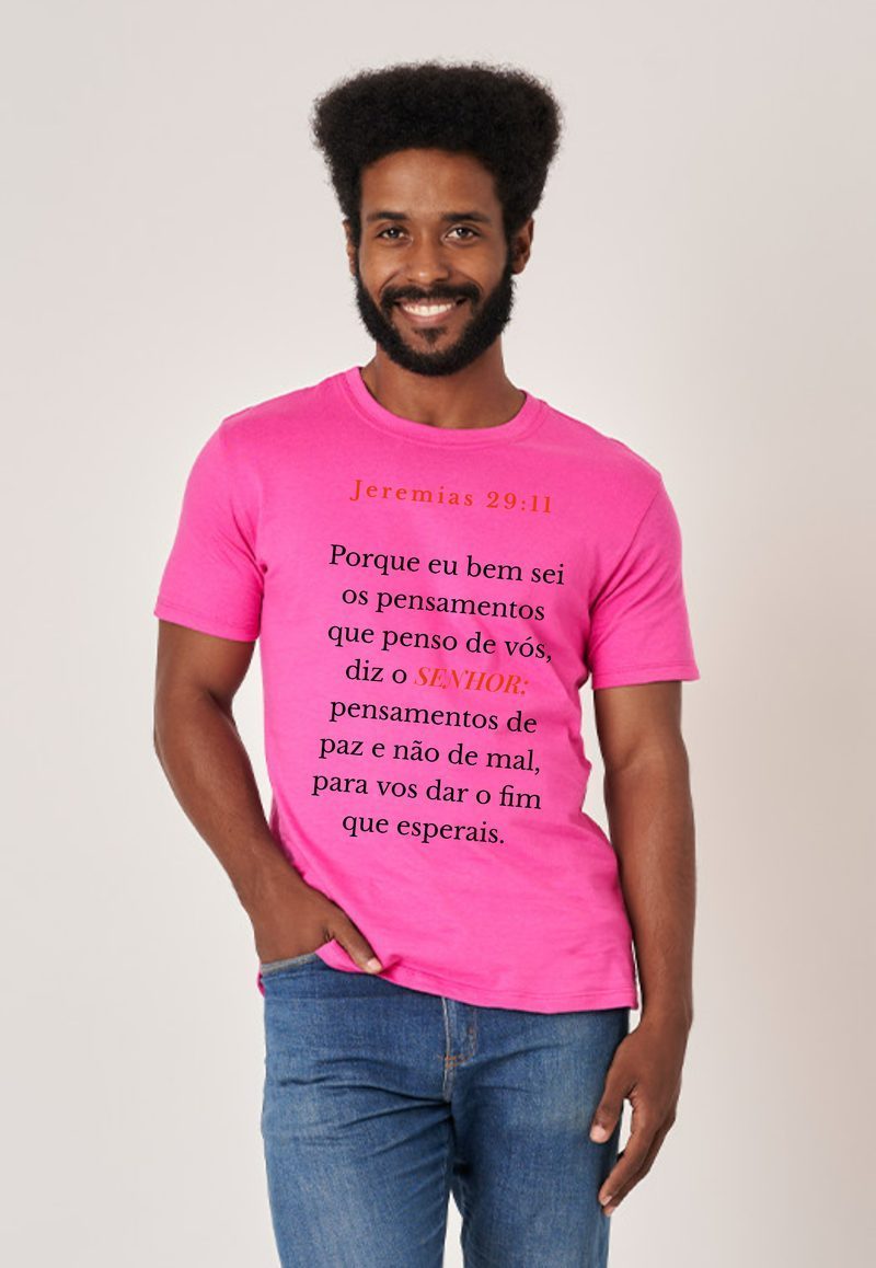 Jeremias 29:11 — Camiseta — Texto Preto