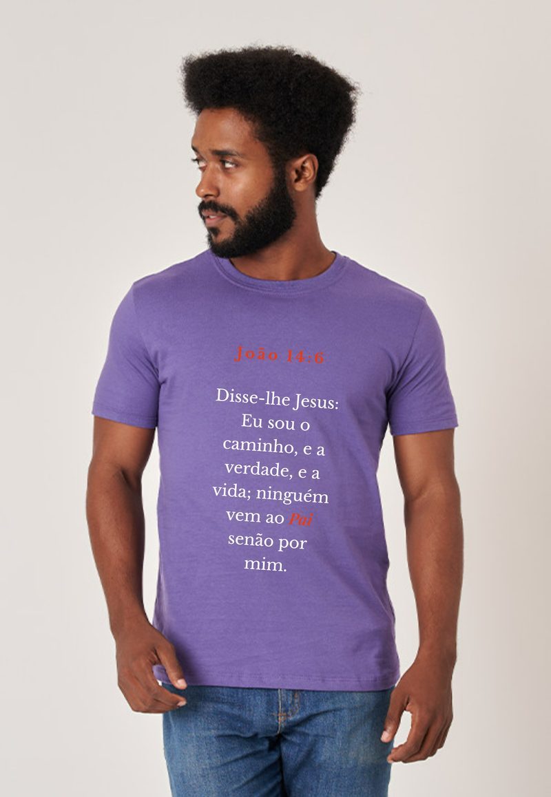 João 14:6 — Camiseta — Texto Branco