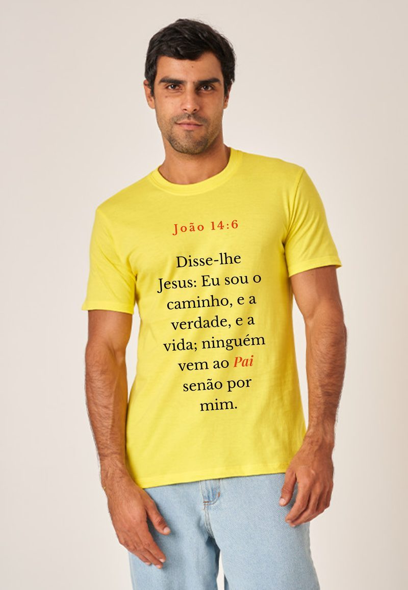 João 14:6 — Camiseta — Texto Preto