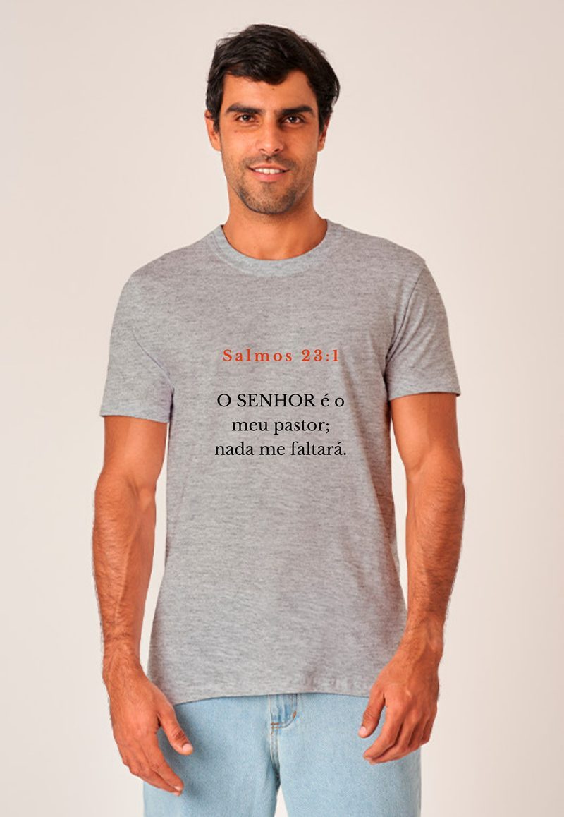 Salmos 23:1 — Camiseta — Texto Preto