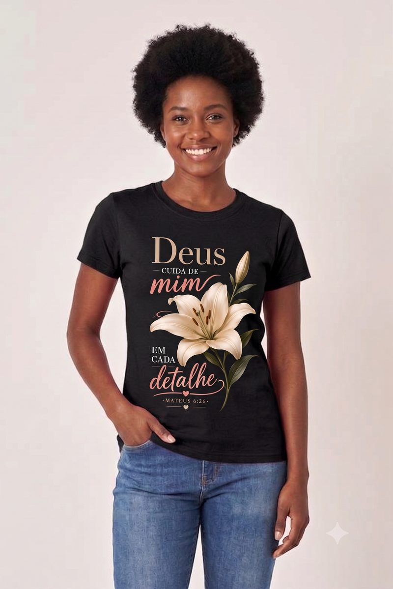 Mateus 6:26 — Camiseta — Floral